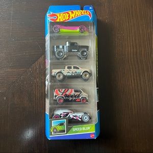 Hot Wheels Speed Blur Multi Color Car Five Pack